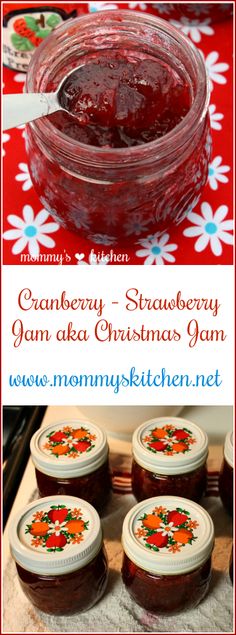 cranberry - strawberry jam aka christmas jam is an easy and delicious treat for the holiday season