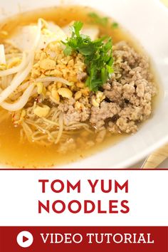 tom yum noodles with step by step video