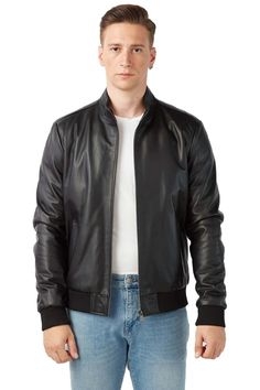 Ledertag Men’s 100% Real Black Leather College Style Jacket sheepskin qauilty Masculine Leather Jacket, Leather Jacket Style, College Style, Working Together, College Fashion, Countries Of The World, Leather Jackets, Vest Jacket, The Globe