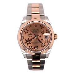 Rolex Datejust 31mm Midsize 18K Rose Gold & Steel Watch Pink Floral Dial 178241  | eBay Rolex Datejust, Steel Watch, 18k Rose Gold, Rolex, Pink Floral, Rose Gold, Floral, Pink, Gold