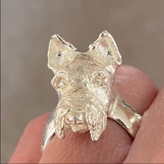 Beautifully Detailed & Artist Signed! Approximate Size: 5.5 5 Rings, Ring Color, Scottish Terrier, Womens Jewelry Rings, Silver 925, 925 Sterling Silver, Women Jewelry, Sterling Silver, Ring