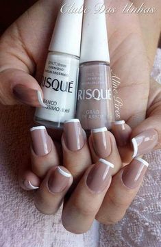 25 modelo des de francesinha para unhas French Tip Oval, Hoco Inspo, Special Nails, Pretty Nail Art Designs, Rose Nails, Nails Only, Nails Fall, Nails Desing