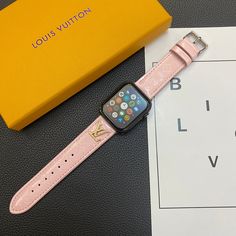 Louis Vuitton Official LV Glossy Leather Apple Watch Strap Luxury Metal Logo Fashion Online Store Apple Watch Luxury, Iphone Case Brands, Apple Watch Leather Strap, Lv Logo, Buy Louis Vuitton, Luxury Phone Case, Watch Luxury, Wrist Game, Apple Watch Bands Leather