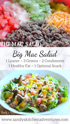 the big mac salad is ready to be eaten in less than two minutes or less