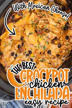 the best crock pot enchilada recipe with mexican cheese