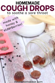 Honey Throat Lozenges, Honey Cough Drops, Cough Drops Homemade, Throat Lozenges, Sore Throat Remedies, Sick Remedies, Cold Symptoms