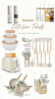 an assortment of kitchen appliances and utensils with text overlay that reads amazon after friday finds