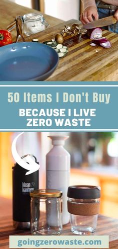 there are some items on the table to make zero waste