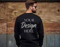 Enhance your apparel designs and showcase them in a professional and realistic manner with our mockups. Whether you're a designer, entrepreneur, or simply looking to visualize your creative ideas, our mockups are the perfect tool to bring your designs to life. This unisex sweatshirt mockup features back view of a Black Gildan 18000 sweater. You will receive 1 high-resolution image, ensuring every detail of your design is beautifully displayed. Please note that this is a digital product, and no p Sweatshirt Model, Very Nice Pic, Sweatshirt Mockup, Black Sweatshirt, High Resolution Images, 1 Image, Life Design, Apparel Design, Your Design