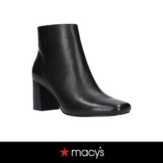 in stock Square Toe Ankle Boots, Navy Heels, Dress Booties, Only Shoes, Casual Heels, Womens Ankle Boots, Dress And Heels, Black Leather Boots, Suede Booties