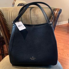 Kate Spade Handbag, Medium Size Brand New With Tags. Elegant Satchel With Dust Bag For Errands, Elegant Bag For Errands With Handle Drop, Elegant Bags With Removable Pouch For Errands, Elegant Bag With Removable Pouch For Errands, Elegant Bucket Bag With Detachable Strap For Errands, Elegant Tote Bucket Bag For Errands, Elegant Bucket Bag With Handles For Errands, Elegant Hobo Bag With Removable Pouch For Errands, Elegant Shoulder Bag For Errands With Top Carry Handle