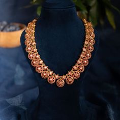 Juhi Heritage Bottumala Bottumala Haram Latest Designs, Bottumala Haram, Mangalsutra Chain, Italian Bracelet, Ear Chain, Fabric Necklace, Uncut Diamond, Necklace Online, Small Pendant