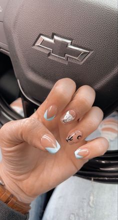 Cowgirl inspired nails evoke a rustic yet chic vibe reminiscent of the Wild West. Imagine cow print designs, horseshoes, cacti, or even miniature cowboy hates for added flair. It's a whole rodeo and we want the entire look. Western Nail Ideas, Nails Western, Cute Country