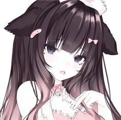 Icon Layout, Kawaii Cutecore, Chibi Anime Kawaii, Cute Cats Photos, Illustration Art Girl, Cartoon Profile Pics, Cute Chibi