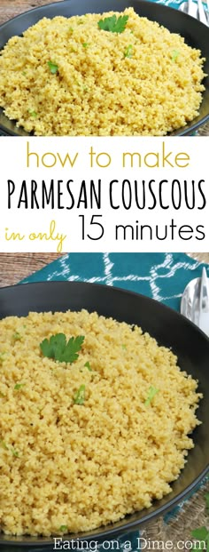 how to make parmesan couscous in only 15 minutes is an easy and delicious side dish