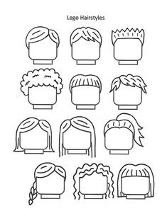 the different hairs styles for kids to use in their hair salons, including wigs and