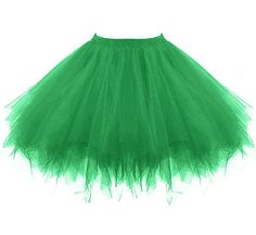 PRICES MAY VARY. 100% Polyester Imported Elastic closure Tutu En Tulle, Beautiful Ball Gowns, Gonna In Tulle, Green Tutu, Skirt Tutu, Dance Tutus, Short Pollera, Skirt Tulle, Girl Tutu Skirt