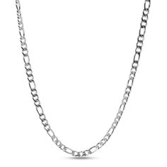 The eye is naturally drawn to the Figaro link chain in this authentic stainless steel necklace. The Figaro link is said to originate in Italy, and it remains a popular style for Italian jewelers. However, you do not need to go all the way to Italy for this timeless style. Instead, you can get it today when you order this necklace in stainless steel. The chain is made to resist corrosion and discoloration, and its gleaming finish can accent any number of styles. Shop for different colors like bla Silver Pocket Watch, Figaro Chain Necklace, Jewelry Advice, Jewelry Picture, Link Chain Necklace, Gold Diamond Earrings, Jewelry Images, Affordable Jewelry, Stunning Jewellery