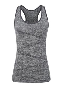 PRICES MAY VARY. ★STRETCHY and COMFORTABLE SPORTS TANK TOP: 63.1% Polyamide, 31.4% Polyester, 5.33% Spandex. The scientific combination made the fabric super elastic but never become baggy or out of shape. It's soft, breathable, easy to absorb sweat and quick dry. ★EMBEDDED SUPPORT BRA: Padded bra built-in, give your breasts protection and support, you can free from the restricting of your own corset when doing exercise or outdoor sports. ★ELASTIC UNDER-BUST STRAP: It's inside under-bust strap e Long Workout, Sports Tank Top, Womens Yoga, Figure Art, Activewear Tops, Athleisure Women, Yoga Tank, Yoga Tank Tops, Sleeveless Tee