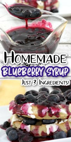 homemade blueberry syrup is the best way to use it in desserts and as an appetizer