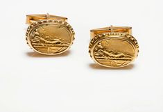 Vintage SeidenGang Athena 18K Yellow Gold Cufflinks Luxury Yellow Gold Classic Cufflinks, Gold Cufflinks, Buy Vintage, Antique Jewelry, Cufflinks, Yellow Gold, Cuff, My Style, Yellow