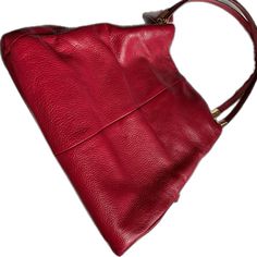 Red Bucket Bag With Large Capacity And Top Handle, Elegant Red Shoulder Bag With Large Capacity, Red Formal Bag With Large Capacity, Red Large Capacity Bag For Formal Occasions, Elegant Red Bucket Bag With Double Handle, Red Formal Satchel With Large Capacity, Large Capacity Red Bag For Formal Occasions, Burgundy Hobo Bag With Detachable Strap, Burgundy Hobo Tote Bag With Detachable Strap