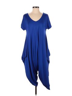 Auxo Jumpsuit Size: Small Dresses - used. No Fabric Content, Solid | Auxo Jumpsuit: Blue Solid Jumpsuits - Size Small Blue Casual One-piece Jumpsuits And Rompers, Solid Jumpsuit, Jumpsuit Blue, Blue Jumpsuit, Small Dresses, Blue Jumpsuits, Blue Solid, Small Dress, Jumpsuit Dress