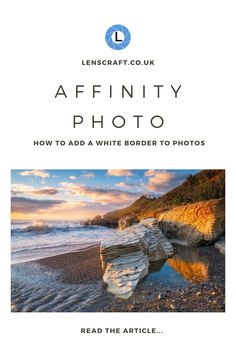 the front cover of an article on how to add white border to photos