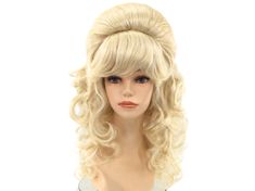 "HALLOWEEN 2021 SHIPPING - Order early as USPS is DELAYING First Class Mail delivery time in transit by 1-2 business days.  Priority Mail and Priority Express is unaffected by the delays. Great looking \"FEMBOT - AUSTIN POWERS\" character theatrical Halloween costume wig for teens and adults. Production Type: Custom Design Color: Blonde Material: Deluxe Synthetic Wig Fiber Cap Size: 21.5\" One Size Fits Most Comfort Stretch Cap with Adjustable Sizing Straps Condition: NEW Ready to Wear: Yes, no Granny Wig, Granny Costume, Marie Antoinette Wig, Character Halloween Costumes, Old Lady Costume, Yarn Wig, Halloween Character, Tv Character, Austin Powers