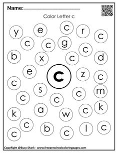 the letter c worksheet for children to practice their handwriting and coloring skills