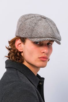 Introducing our Newsboy Cap in White with Dark Brown Stripes, a stylish and sophisticated accessory that adds a touch of elegance to any ensemble. Crafted from high-quality materials, this cap features a crisp white base adorned with contrasting dark brown stripes for a classic yet modern look. The structured design and paneled construction give this cap a sleek and tailored silhouette, while the brim adds a touch of vintage charm. The combination of white and dark brown creates a subtle yet striking contrast, making it a versatile accessory that pairs well with a variety of outfits. Whether you're running errands around town or attending a casual gathering, our Newsboy Cap in White with Dark Brown Stripes is the perfect finishing touch to your ensemble. Pair it with jeans and a sweater fo Suits For Sale, Sneaker Dress Shoes, Newsboy Cap, Chic Accessories, Bold Black, Black Cardigan, Black Stripes, Stand Collar, Black Pants