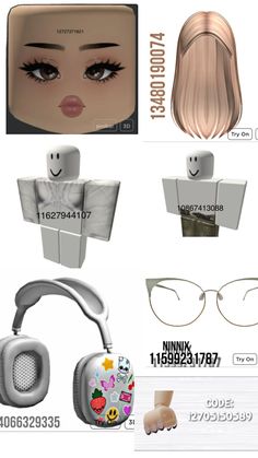 an assortment of different items that include glasses, headphones and other things to see