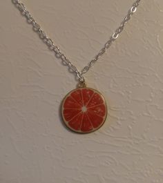 Fruity Sweet Grapefruit Necklace Dec 7, Grapefruit, Pendant Necklaces, Necklace Etsy, Jewelry Necklace Pendant, United Kingdom, Etsy Accessories, Accessory Gift, Jewelry Necklaces