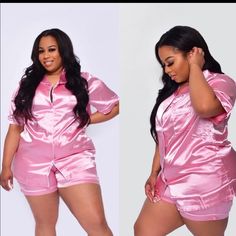 True To Size With Stretch, But Is Loosely Fitted Being That They Are Pjs Sabrina Belle Clothing Pink Pajama, Pink Pajamas, Pajama Party, Pj Sets, Women's Intimates, Pajamas, Birthday Party, Birthday, Pink