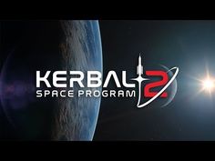 the logo for kerbal space program 2 is shown in front of an earth