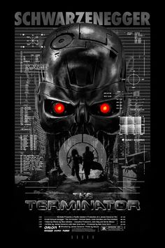 Future Batman, Art Movie Poster, Terminator 1984, Wood Moulding, Мотоциклы Cafe Racers, The Terminator, Horror Posters, Sci Fi Horror, James Cameron