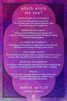 Wicca For Beginners, Inner Witch, Which Witch, Green Witchcraft