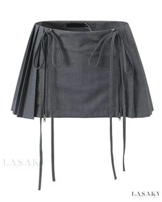 Lasaky - Stylish Pleated Midi Skirt: Elegant Design with Mini Length Cute Streetwear, Grey Pleated Skirt, Preppy Skirt, E Girl Aesthetic, Short Pollera, Y2k Mini Skirt, Mini Pleated Skirt, Y2k Skirt, Party Rock