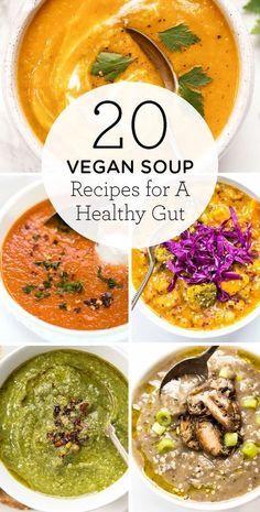 the top 20 vegan soup recipes for a healthy gut