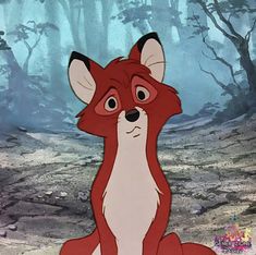 the fox and the hound from disney's animated movie