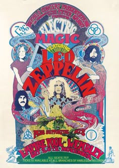 an old concert poster for the electric magic band