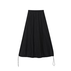 Size  

			Waist
			Length
		
		
			cm
			inch
			cm
			inch
		
		
			One Size
			68-118
			26.77-46.46
			110
			43.31 

		
	

Note: Please according to your own measurements to choose your suitable size.

Material: Polyester
Type: Loose
Style: Casual Large Skirt, Skirt Pant, Dark Style, Loose Style, Style Pants, Dark Fashion, Waist Length, A Line Skirt, Skirt Pants