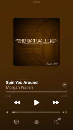 the morgan wallen app is shown on an iphone screen, and it's buttons are