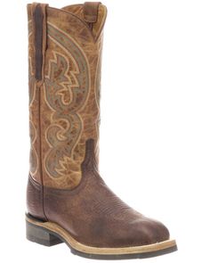 Lucchese Women's Chocolate & Peanut Ruth Cowhide Leather Western Boot - Square Toe , Chocolate Brown Leather Boots With Reinforced Stitching, Brown Leather Work Boots With Square Toe, Fitted Brown Boots With Leather Footbed, Brown Snip Toe Work Boots With Leather Lining, Brown Work Boots With Leather Lining And Snip Toe, Brown Square Toe Work Boots With Reinforced Heel, Brown Work Boots With Reinforced Heel And Square Toe, Brown Work Boots With Leather Sole And Square Toe, Brown Square Toe Work Boots With Leather Sole