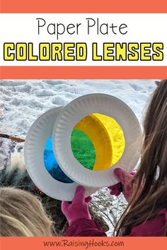 paper plate colored lenses for kids to play with