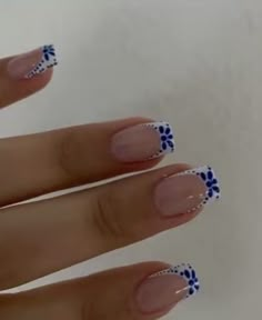 Summer Nails Inspo Square, Greece Nails Square, Simple Summer Nails Square, Nail Designs Disney, Poppy Nails, Greece Nails, Europe Nails, Holiday Acrylic Nails, Beachy Nails