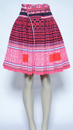 Wrapped traditional style Designs are printed Size 38" width/ 22" length Traditional Style, Custom Clothes, Pink Blue, Light Pink, Trim, Skirt, Fashion Design, Pink, Blue