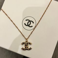 Unbranded Chain As The Real Chain Broke. Purchased From A Reputable Consignment Seller. Beautiful Piece C Necklace, Chanel Lock Necklace, Vintage Chanel, Limited Time, Womens Jewelry Necklace, Chanel, Jewelry Necklaces, Women Jewelry, Chain