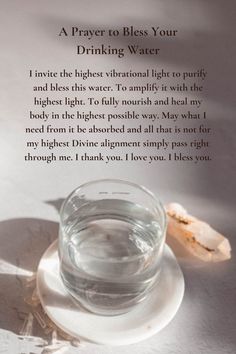 Water Blessings, Crystal Elixir, Manifestation Prayer, Higher Vibration, Holistic Recipes, Healing Mantras, Moon Water, Healing Magic