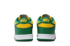 Introducing the Nike Dunk Low SP Brazil 2020, also known as the Brazil edition. Designed by Nike, this stunning sneaker features a vibrant yellow colorway that pays homage to the iconic Brazilian soccer team. With its high-quality construction and stylish design, this shoe is a must-have for sneaker enthusiasts and sports fans alike. Product Information: [...] Brazil Dunks, Brazilian Soccer, Campus Adidas, Nike Dunk Low Sp, Nike Branding, Profile Silhouette, Sneakers Vans, Nike Brand, Air Jordan 3